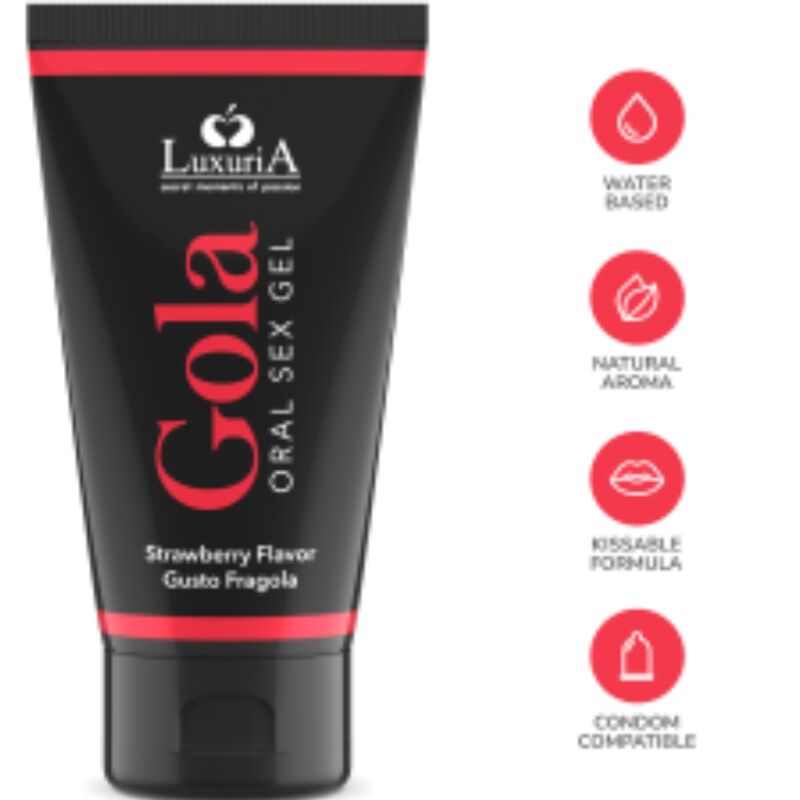 INTIMATELINE LUXURIA - ORAL SEX GEL STRAWBERRY FLAVOR 50 ML - Imagem de 4