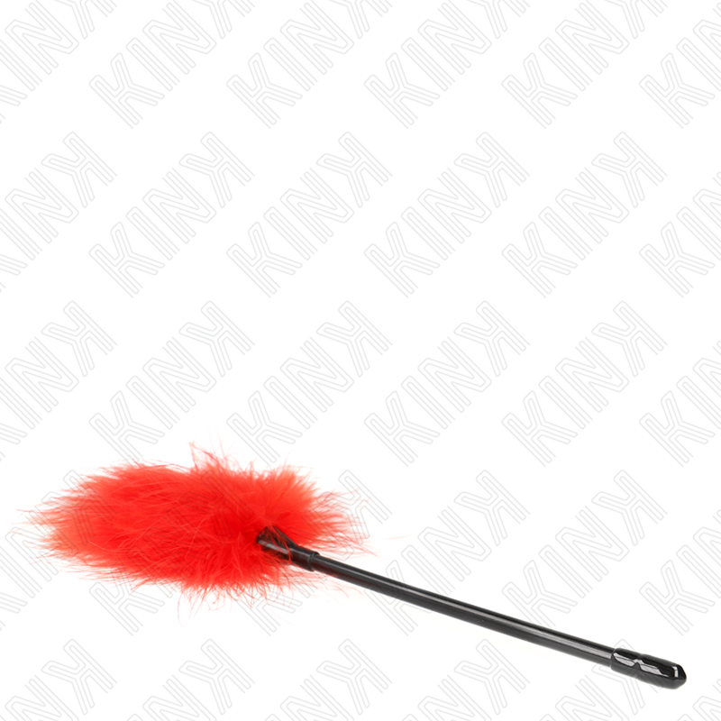 KINK - RED TICKLE FEATHERS USED FOR THE BONDAGE KIT 27 CM - Imagem de 4