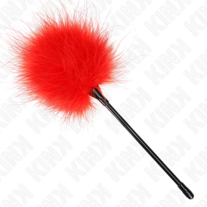 KINK - RED TICKLE FEATHERS USED FOR THE BONDAGE KIT 27 CM - Imagem de 2