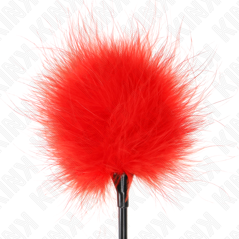KINK - RED TICKLE FEATHERS USED FOR THE BONDAGE KIT 27 CM - Imagem de 3