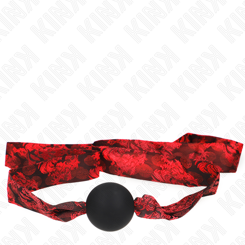 KINK - SCANDAL SILICONE BALL 4.5 CM GAG MODEL 2 146 x 4 CM - Imagem de 4