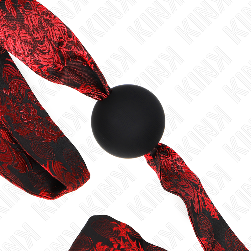 KINK - SCANDAL SILICONE BALL 4.5 CM GAG MODEL 2 146 x 4 CM - Imagem de 3