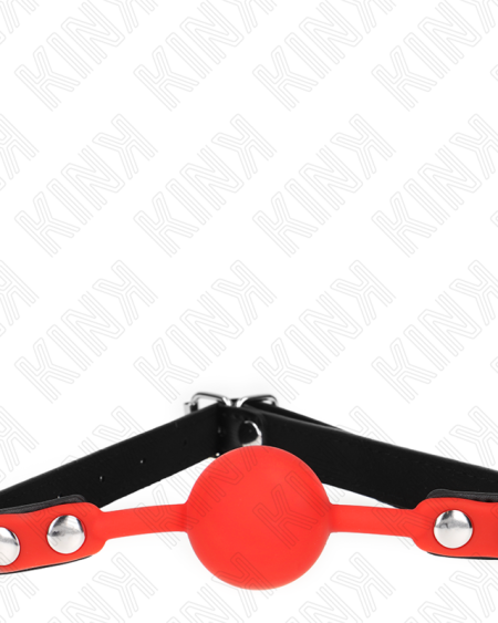 KINK - RED SILICONE BALL 4 CM GAG 60 x 2 CM