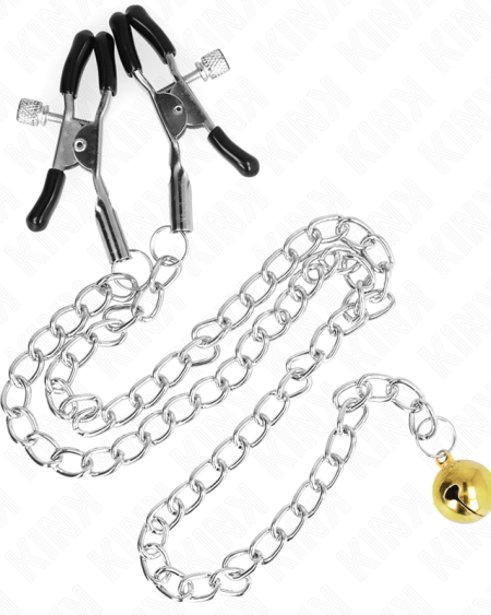 KINK - CHAIN NIPPLE CLAMPS WITH BELL 30 CM