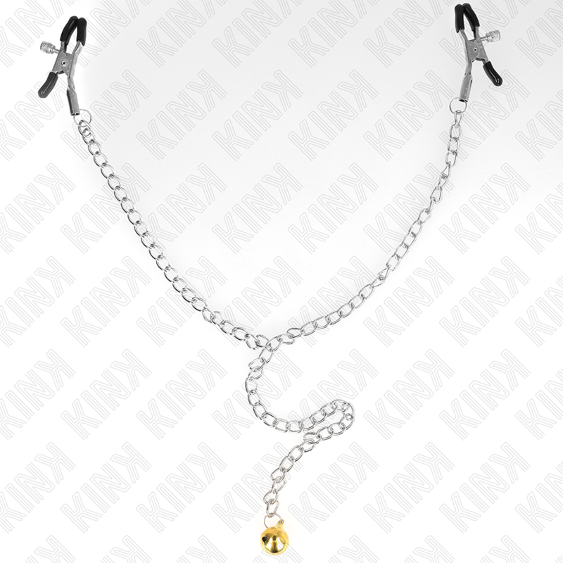 KINK - CHAIN NIPPLE CLAMPS WITH BELL 30 CM - Imagem de 4