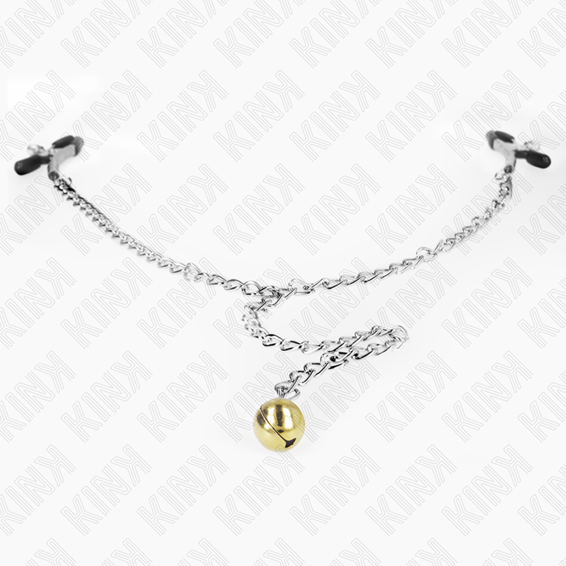 KINK - CHAIN NIPPLE CLAMPS WITH BELL 30 CM - Imagem de 3