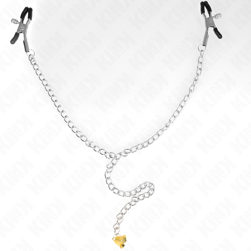 KINK - CHAIN NIPPLE CLAMPS WITH HORN PENDANT 30 CM - Imagem de 4
