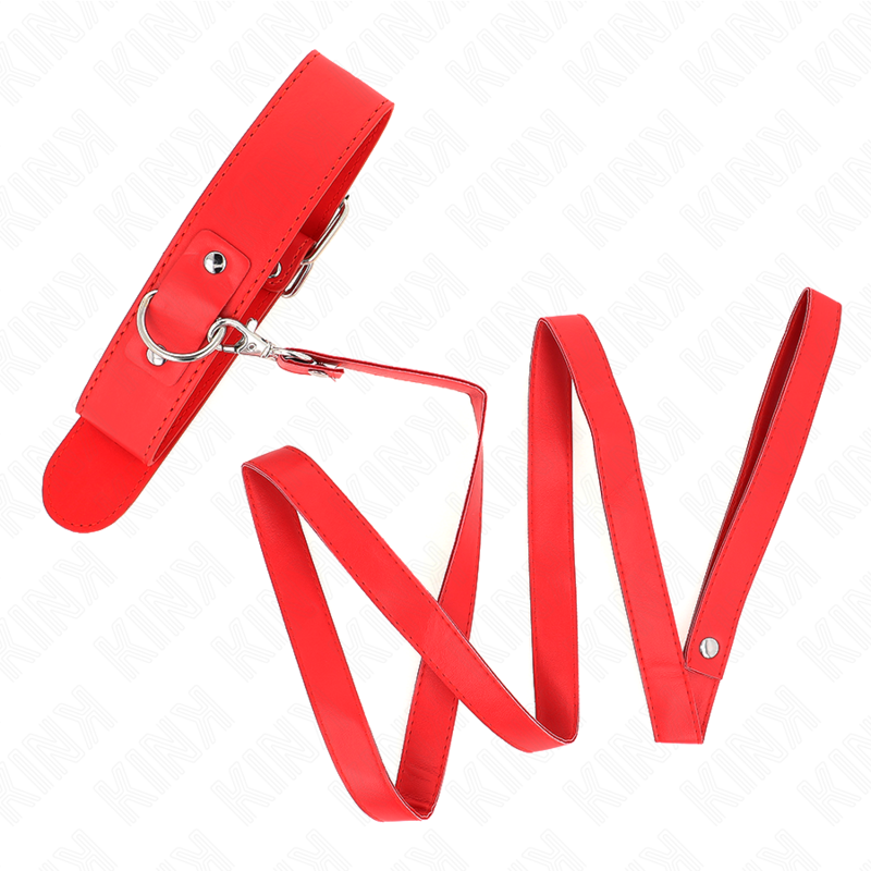 KINK - NECKLACE WITH BELT 116 CM ROJO STRAP ADJUSTABLE 32-50 CM X 8 CM - Imagem de 2