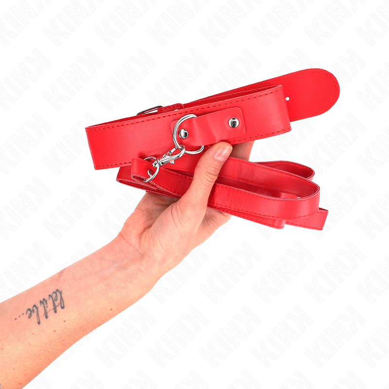 KINK - NECKLACE WITH BELT 116 CM ROJO STRAP ADJUSTABLE 32-50 CM X 8 CM - Imagem de 3