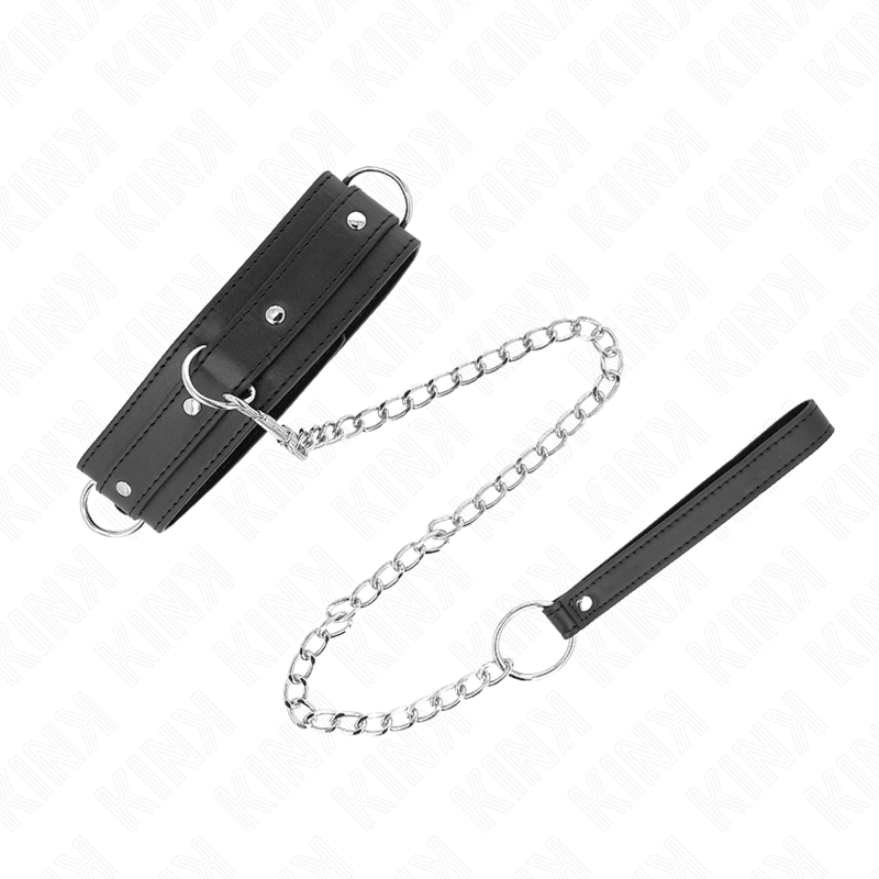 KINK - NECKLACE WITH LEASH 65 CM 3 RING MODEL 1 ADJUSTABLE 38-49 CM X 5 CM - Imagem de 4