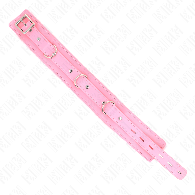 KINK - COLLAR WITH LEASH 65 CM WITH RESTRICTIONS PINK 36-42 CM X 5.5 CM - Imagem de 5