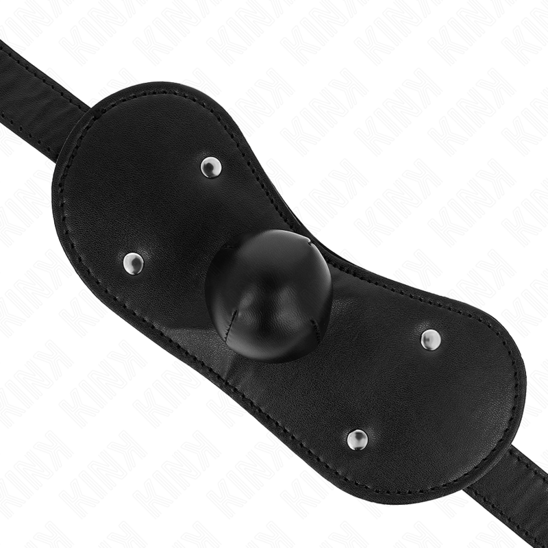 KINK - BALL GAG MOUTH MASK WITH LOCK ADJUSTABLE 42-60 CM - Imagem de 4