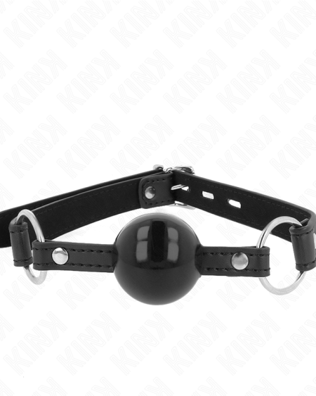 KINK - TPE BALL 4 CM GAG WITH BLACK LOCK 60 x 2 CM