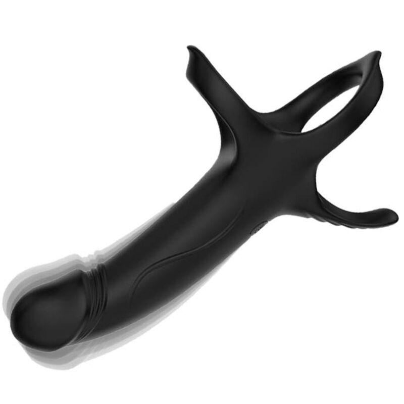 ARMONY - DILDO WITH RING VIBRATOR BLACK - Imagem de 3