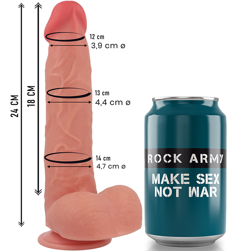 ROCKARMY - LIQUID SILICONE RAPTOR 24 CM -O- 4.4 CM - Imagem de 3