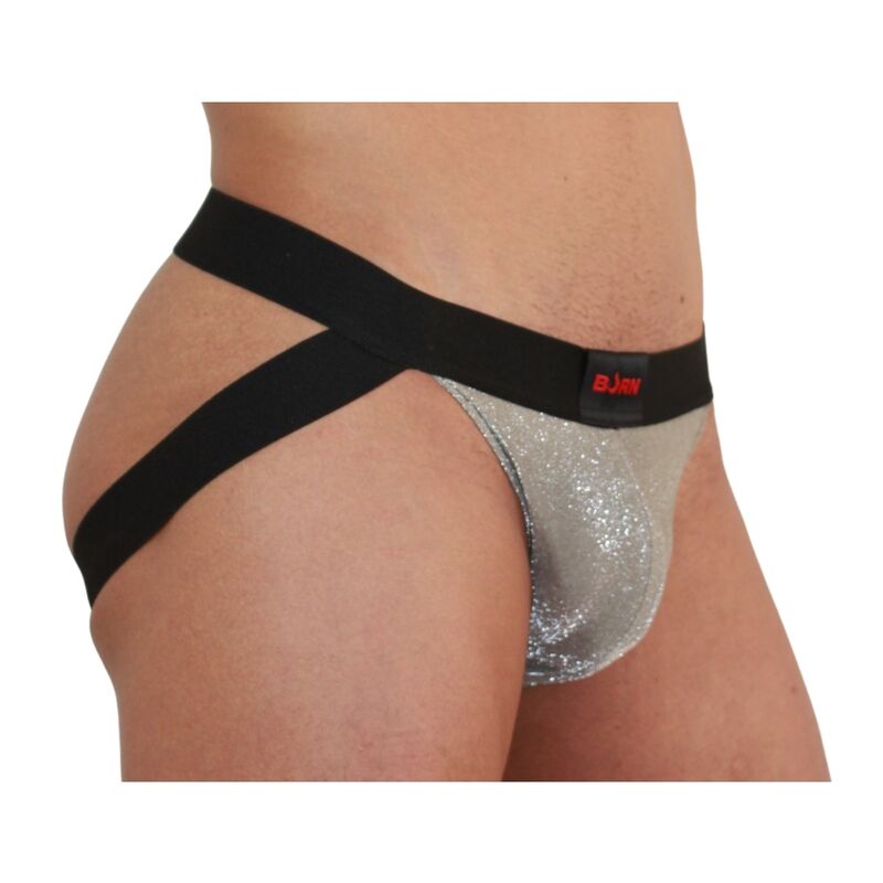 BURN - 001 JOCK BRILLANTE BEIGE / NEGRO S - Imagem de 2