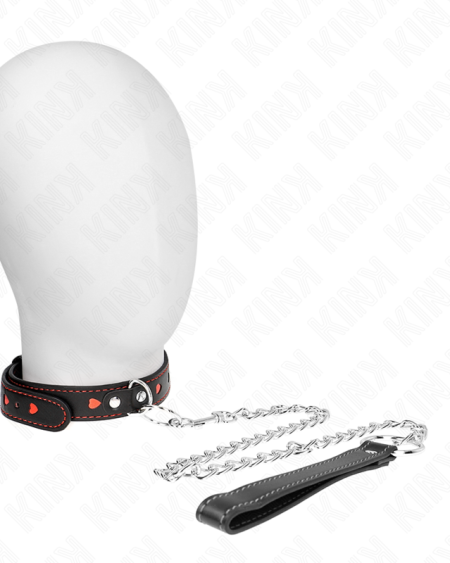 KINK - NECKLACE WITH STRAP 65 CM HEART DETAILS 52.5 X 2.5 CM