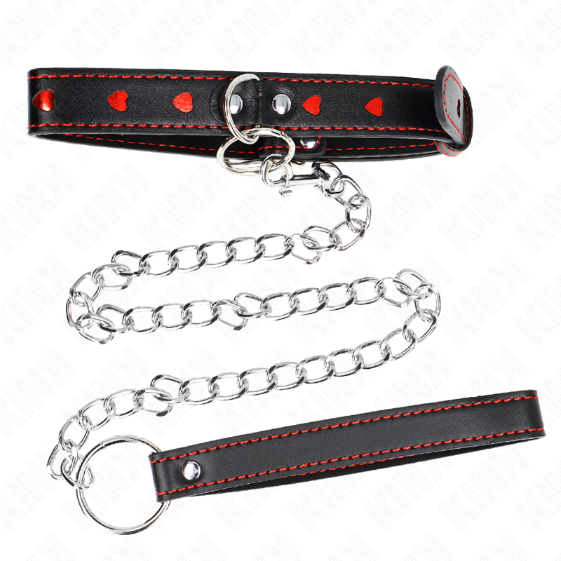 KINK - NECKLACE WITH STRAP 65 CM HEART DETAILS 52.5 X 2.5 CM - Imagem de 4