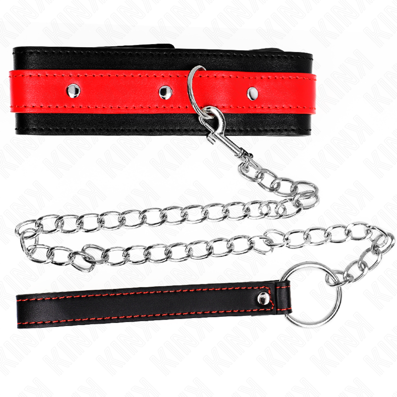 KINK - NECKLACE WITH RED STRAP 65 CM AJUSTABLE 36-43 CM X 5 CM - Imagem de 5