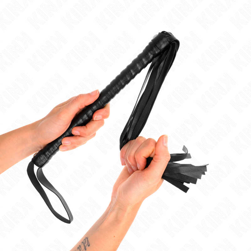 KINK - WHIP WITH BLACK TEXTURED HANDLE 48.5 CM - Imagem de 5