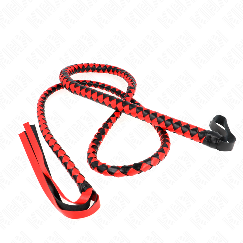 KINK - RED LONG SNAKE WHIP 210 CM - Imagem de 3