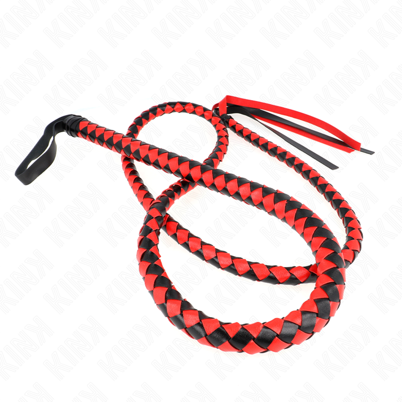 KINK - RED LONG SNAKE WHIP 210 CM - Imagem de 2