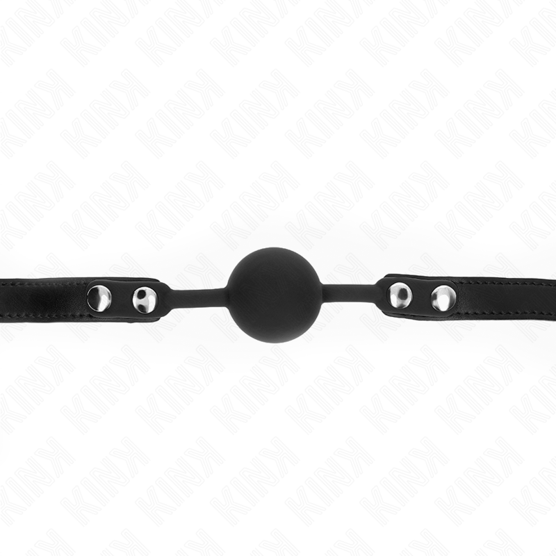 KINK - MODEL 1 SILICONE BALL 4 CM GAG WITH LOCK 60 x 2 CM - Imagem de 5