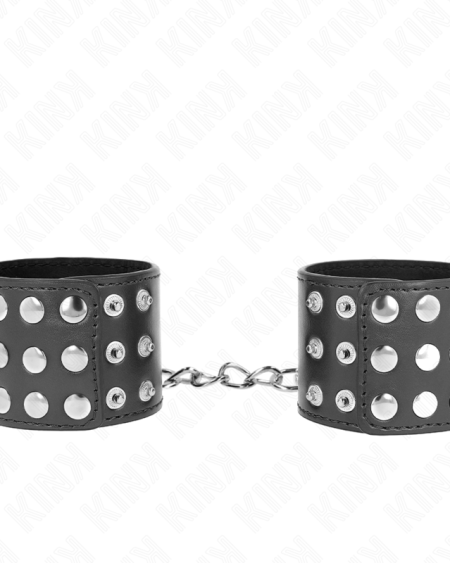 KINK - WRIST RESTRAINTS WITH SNAP FASTEN BLACK ADJUSTABLE 19-24 CM X 5.5 CM