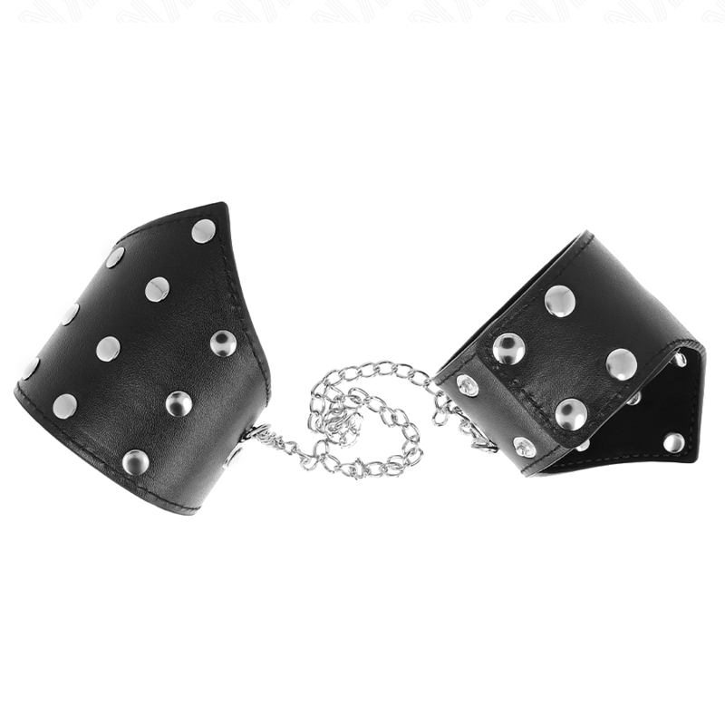KINK - BLACK POINT STYLE WRISTBANDS WITH CHAIN ADJUSTABLE 17-23 CM X 8.5 CM - Imagem de 2