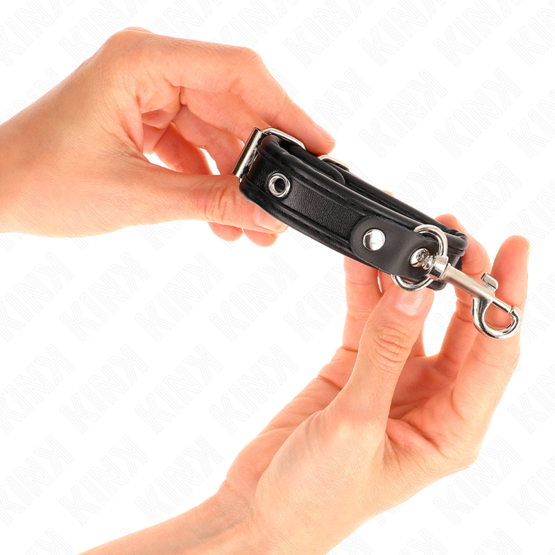 KINK - MINI BLACK WRISTBANDS WITH STUDS ADJUSTABLE 16-22 CM X 2 CM - Imagem de 3