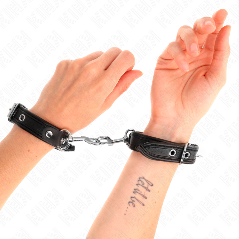 KINK - MINI BLACK WRISTBANDS WITH STUDS ADJUSTABLE 16-22 CM X 2 CM - Imagem de 4
