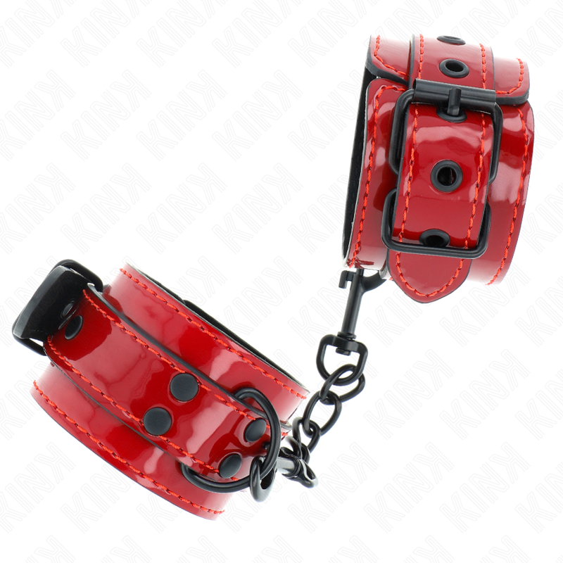KINK - DARK RED WRIST CUFFS 23 X 5 CM - Imagem de 2