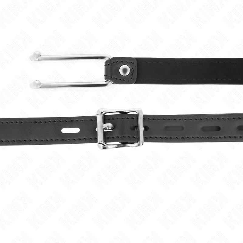 KINK - METAL HOOK GAG 11.5 CM WITH LEATHERETTE STRAP ADJUSTABLE 39-58 CM X 2 CM - Imagem de 4