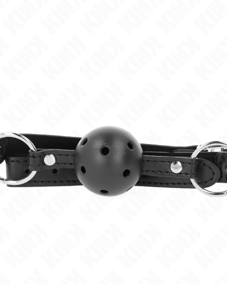 KINK - HOLLOW HARD BLACK BALL 4.5 CM GAG MODEL 1 63.5 X 2 CM