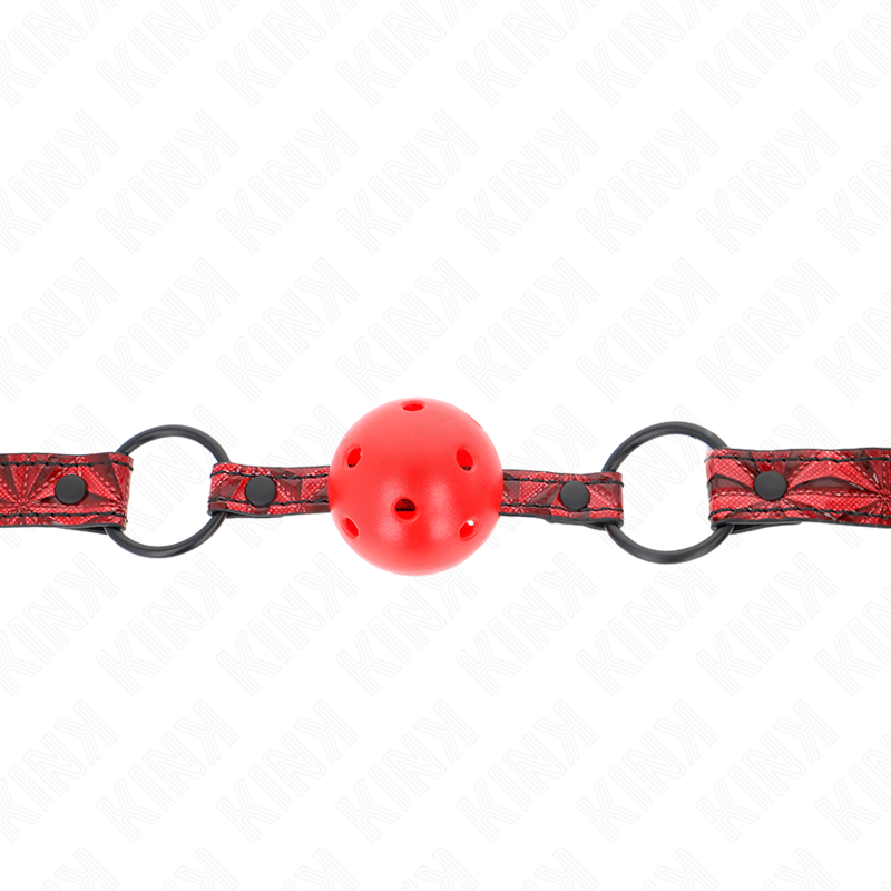 KINK - DIAMOND PATTERN BALL 4.5 CM GAG MODEL 1 64.5 CM ADJUSTABLE 42-60 CM - Imagem de 3