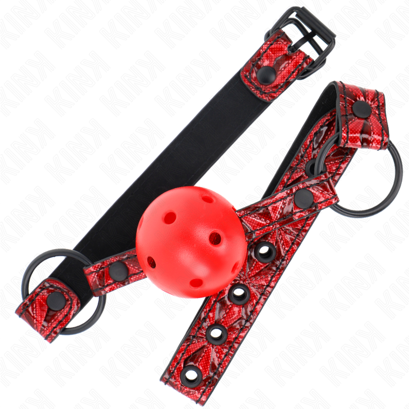 KINK - DIAMOND PATTERN BALL 4.5 CM GAG MODEL 1 64.5 CM ADJUSTABLE 42-60 CM - Imagem de 2
