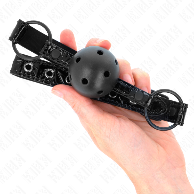 KINK - DIAMOND PATTERN BALL 4.5 CM GAG MODEL 3 64.5 CM ADJUSTABLE 42-60 CM - Imagem de 4
