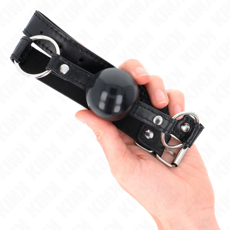 KINK - BLACK TPE BALL 4 CM GAG 60 x 2 CM - Imagem de 4