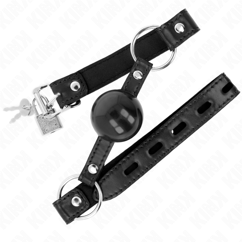 KINK - BLACK TPE BALL 4 CM GAG 60 x 2 CM - Imagem de 2