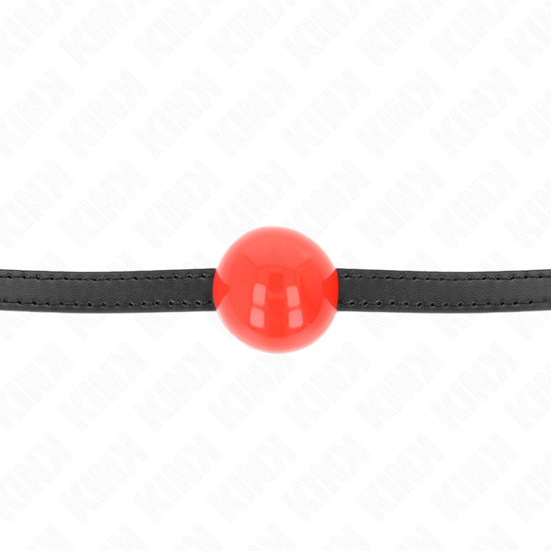 KINK - RED SINGLE SOLID BALL 4 CM GAG 65 x 1.5 CM - Imagem de 3