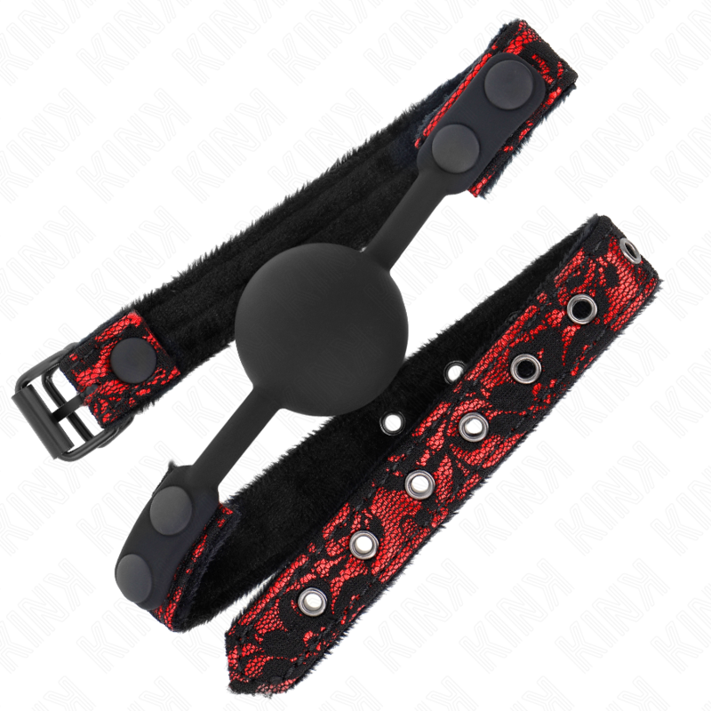 KINK - SCANDAL SILICONE BALL 4 CM GAG MODEL 1 65 x 2 CM - Imagem de 2
