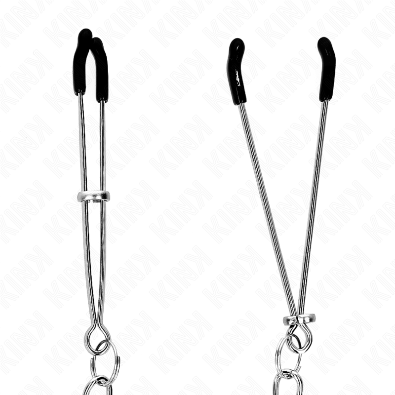 KINK - THIN NIPPLE CLAMPS WITH THICK CHAIN 30 CM - Imagem de 4