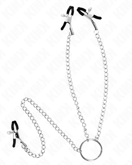 KINK - TRIPLE NIPPLE AND CLIT CLAMPS WITH CHAIN MODEL 0