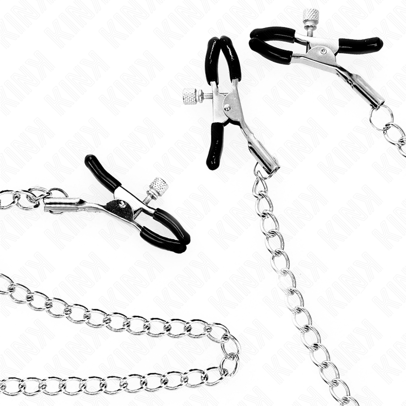 KINK - TRIPLE NIPPLE AND CLIT CLAMPS WITH CHAIN MODEL 0 - Imagem de 4
