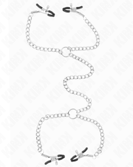 KINK - 4 CHAIN NIPPLE CLAMPS 32 CM WITH LITTLE CHAINS 14 CM