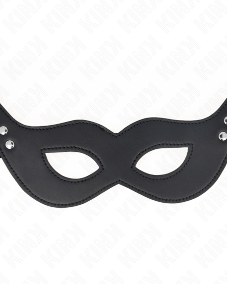 KINK - LEATHERETTE MASK WITH RIVETS MODEL 1 26 x 8 CM