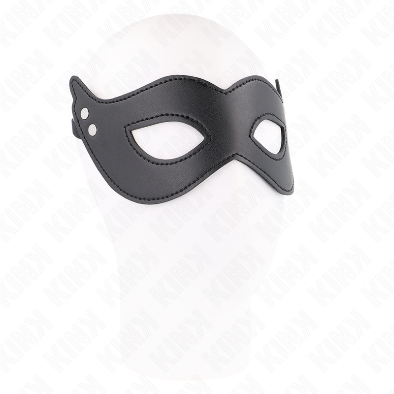 KINK - LEATHERETTE MASK WITH RIVETS MODEL 1 26 x 8 CM - Imagem de 2