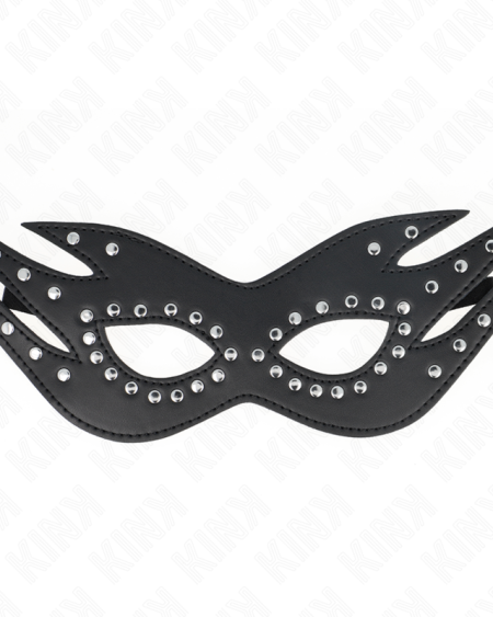 KINK - LEATHERETTE MASK WITH RIVETS MODEL 3 26 x 9.5 CM