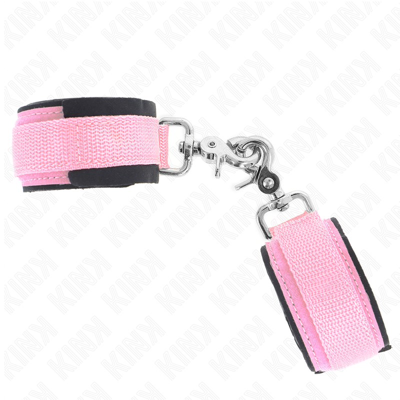 KINK - ADJUSTABLE NEOPRENE WRIST RESTRAINTS PINK ADJUSTABLE 22-34 CM - Imagem de 2