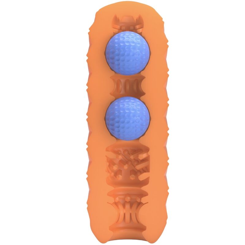 PRETTY LOVE - TWIN BALLS MALE MASTURBATOR ORANGE - Imagem de 3